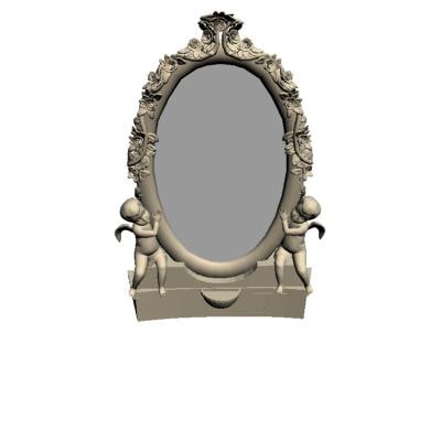 3d boudoir mirror model